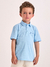 CONJUNTO CAMISETA POLO AZUL DENIM COM SHORTS na internet