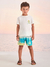 CONJUNTO T-SHIRT E BERMUDA PEROLA