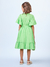 Vestido com mangas amplas verde apple - comprar online