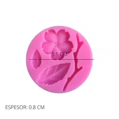 MOLDE SILICONA MINI HOJAS, TALLO Y FLOR en internet