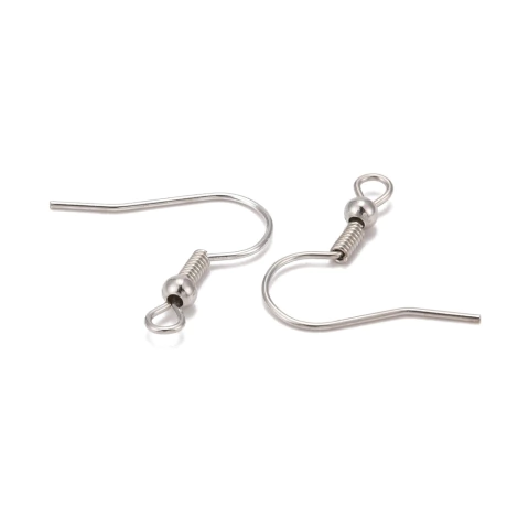 GANCHOS ANZUELOS AROS JOYERIA HIERRO X 100 UNI