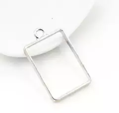 DIJE RECTANGULO CHICO - PLATA
