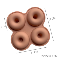 MOLDE SILICONA PLANCHA 4 DONAS GRANDES - comprar online