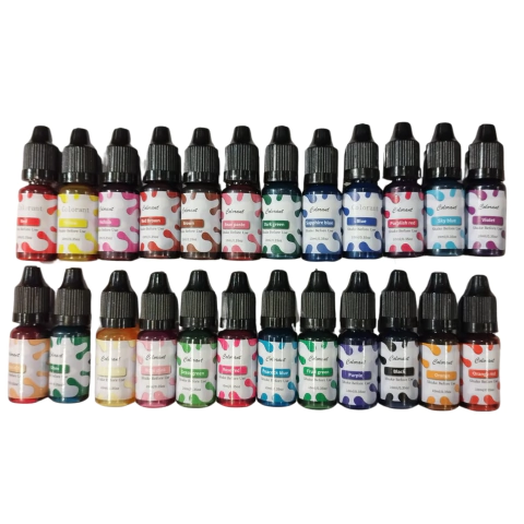SET 24 PIGMENTOS COLORANTES HIBRIDOS PARA VELA JABON O RESINA X 10 ML - comprar online