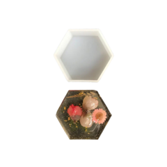 MOLDE SILICONA HEXAGONO 8CM