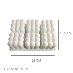 MOLDE PLANCHA 6 VELAS JABONES BURBUJAS MAX en internet
