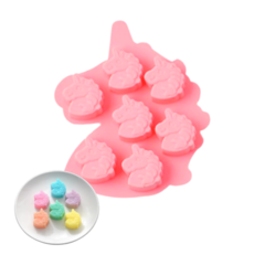 MOLDE SILICONA PLANCHA 7 UNICORNIOS