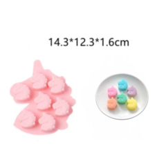 MOLDE SILICONA PLANCHA 7 UNICORNIOS - comprar online