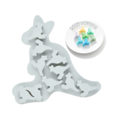 MOLDE SILICONA PLANCHA 10 CANGUROS
