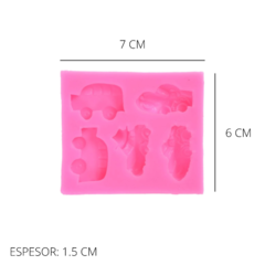 MOLDE PLANCHA 5 AUTITOS - comprar online