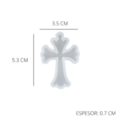 MOLDE SILICONA CRUZ - MODELO 4 - comprar online