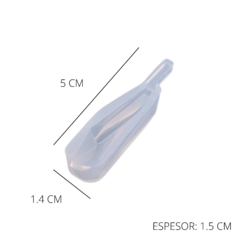 MOLDE MINI DIJE PIEDRA CRISTAL - MODELO 2 - comprar online