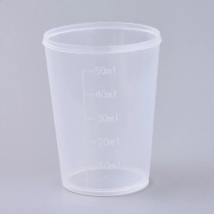VASO MEDIDOR CONICO 50 ML PLASTICO x 10 uni en internet