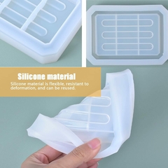 MOLDE SILICONA JABONERA RECTANGULAR PUNTAS EN DIAGONAL - tienda online