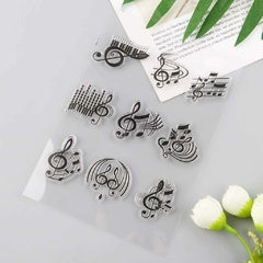 Imagen de PLANCHA SELLOS DE SILICONA 9 NOTAS MUSICALES