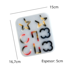 MOLDE SILICONA 8 AROS (4 PARES) - comprar online