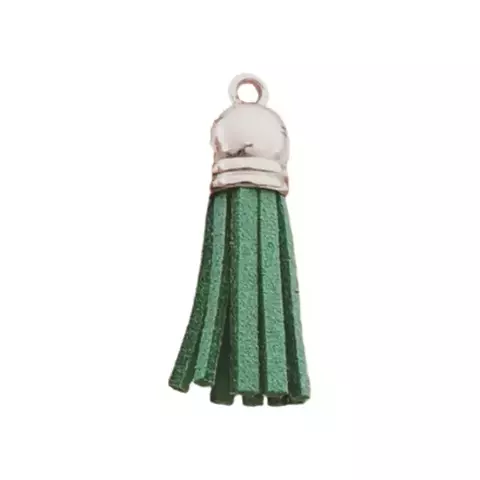 BORLA FLECO GAMUZA - COLOR VERDE (UNIDAD)
