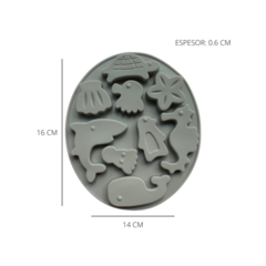 Molde silicona animalitos de mar - comprar online