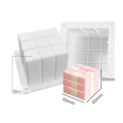 MOLDE SILICONA VELA CUBO - comprar online