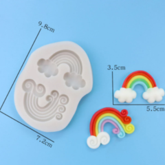 MOLDE SILICONA PLANCHA 2 ARCOIRIS - comprar online