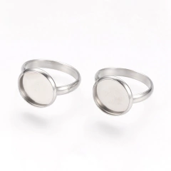 ANILLO ACERO INOXIDABLE REGULABLE X 12 MM POR UNIDAD