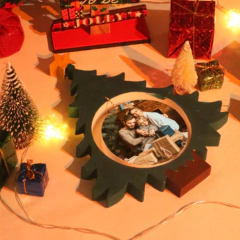 MOLDE SILICONA ARBOL NAVIDAD CON ESFERA PLANA COLGANTE EN MEDIO en internet
