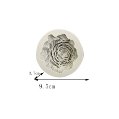 MOLDE SILICONA VELA FLOR ROSA PEONIA (CIRCULO GRIS) - comprar online