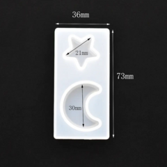 MOLDE SILICONA ESTRELLA LUNA MINI - comprar online