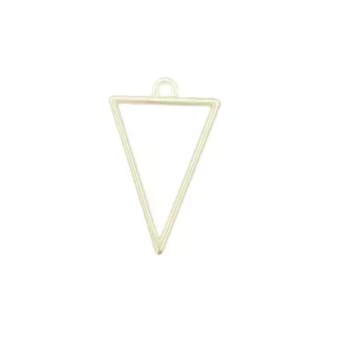 DIJE TRIANGULO - PLATA METALIZADA