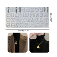 MOLDE SILICONA LETRAS MAX FACETADAS - comprar online