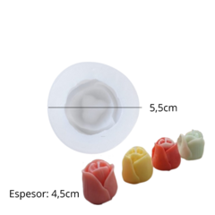 MOLDE SILICONA VELA FLOR TULIPAN - comprar online