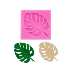 MOLDE SILICONA HOJA PALMA EXTRA SMALL - ROSA
