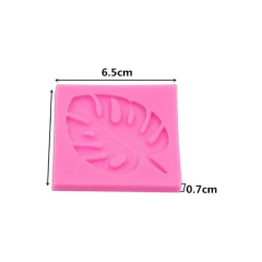 MOLDE SILICONA HOJA PALMA EXTRA SMALL - ROSA - comprar online