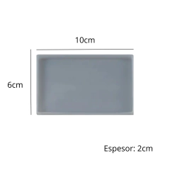 MOLDE SILICONA 2CM PROF RECTANGULO 10 X 6 CM - comprar online