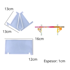 MOLDE SILICONA PLANCHA ESTANTERIA MEDIUM - comprar online
