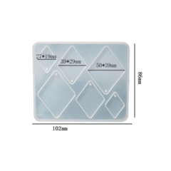 MOLDE SILICONA 6 AROS ROMBOS - comprar online