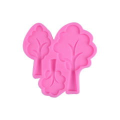 MOLDE SILICONA PLANCHA 3 ARBOLES