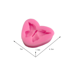 MOLDE SILICONA MARIPOSA INDIVIDUAL - ROSA - comprar online
