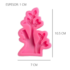 MOLDE SILICONA ARBOL CON FLORES - comprar online