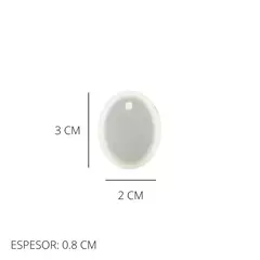 MOLDE SILICONA DIJE OVALO INDIVIDUAL - CHICO - comprar online