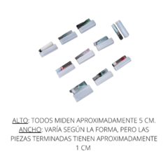 SET MOLDES SILICONA COLGANTE X 10U.