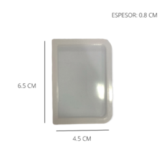 MOLDE SILICONA MINI RECTANGULO C/ 2 BORDES REDONDEADOS - comprar online