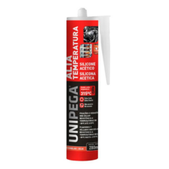 UNIPEGA SILICONA ALTA TEMPERATURA ROJO - CARTUCHO 280ML - comprar online