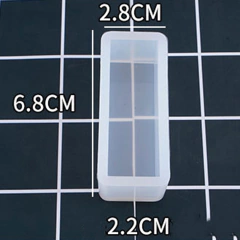 MOLDE SILICONA 2,2 CM RECTANGULO PROF 6,8 X 2,8 CM - comprar online