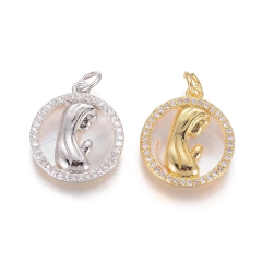 DIJE VIRGEN NIÑA STRASS BASE NACARADA DORADO BAÑADO EN ZIRCONIA - comprar online