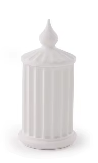 MOLDE SILICONA PORTA VELA FRASCO CILINDRO RAYADA CON TAPA - Doctor Obra Flores