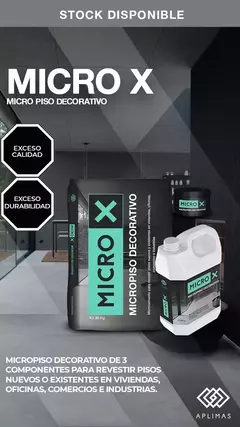 Microcemento Micro-x Base Blanca Neutra Entintable X 29.4kg - comprar online