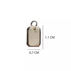 DIJE MINI RECTANGULO - PARA RELLENAR (INDIVIDUAL) - comprar online