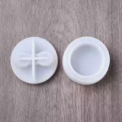 MOLDE SILICONA MINI CAJA CIRCULAR CON TAPA MOÑO en internet