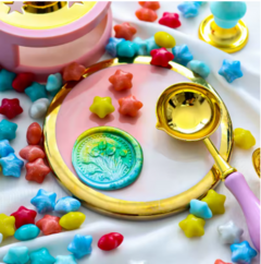 KIT PERLAS DE LACRE PARA SELLO ESTRELLAS MULTICOLOR - Doctor Obra Flores